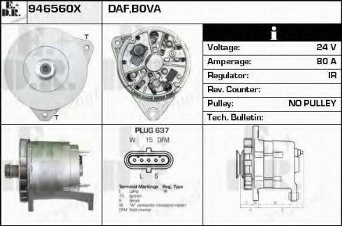 EDR 946560X - Ģenerators www.autospares.lv