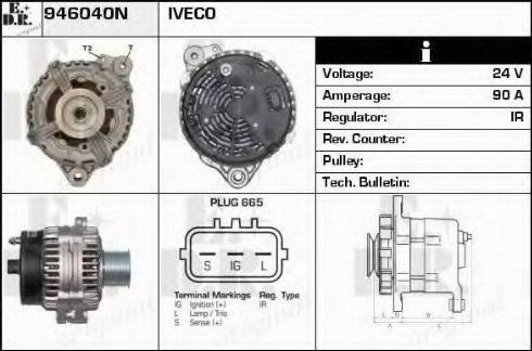 EDR 946040N - Генератор www.autospares.lv