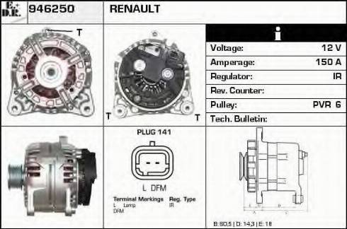 EDR 946250 - Ģenerators autospares.lv