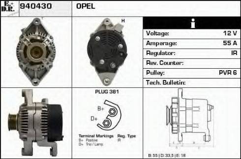 EDR 940430 - Ģenerators www.autospares.lv