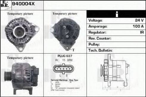 EDR 940004X - Генератор www.autospares.lv