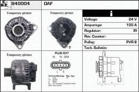 EDR 940004 - Генератор www.autospares.lv