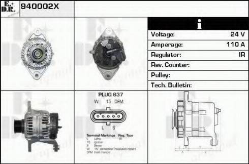 EDR 940002X - Генератор www.autospares.lv