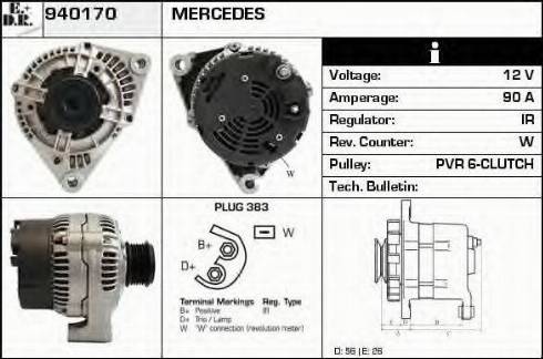 EDR 940170 - Генератор www.autospares.lv