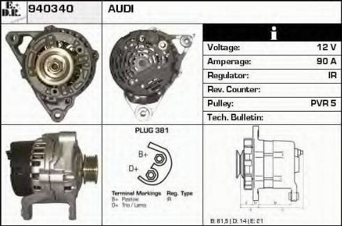 EDR 940340 - Ģenerators www.autospares.lv