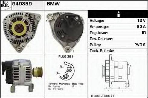 EDR 940380 - Ģenerators www.autospares.lv