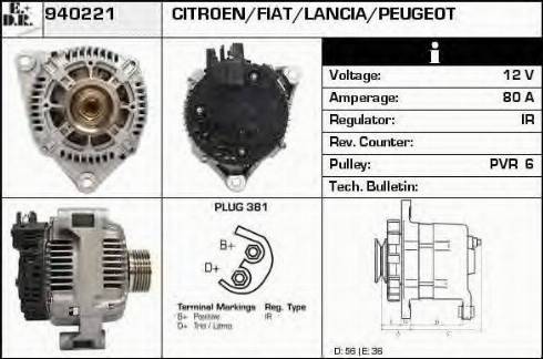 EDR 940221 - Ģenerators autospares.lv