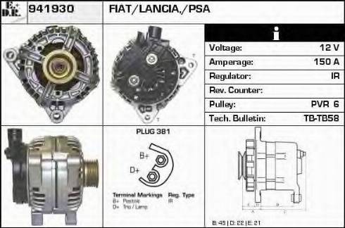 EDR 941930 - Ģenerators www.autospares.lv