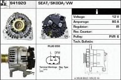 EDR 941920 - Ģenerators www.autospares.lv