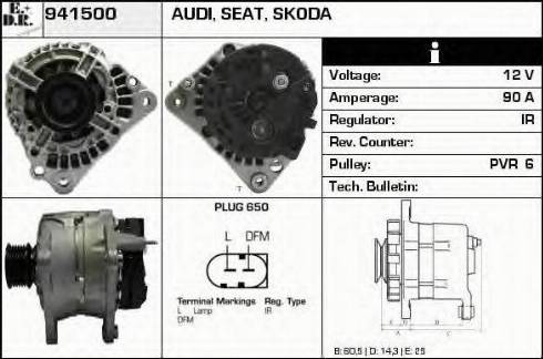 EDR 941500 - Alternator www.autospares.lv