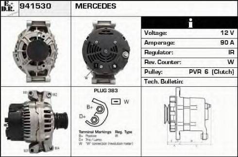 EDR 941530 - Ģenerators www.autospares.lv