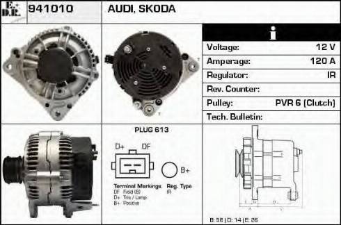 EDR 941010 - Генератор www.autospares.lv