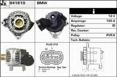 EDR 941810 - Генератор www.autospares.lv