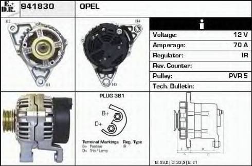 EDR 941830 - Ģenerators www.autospares.lv