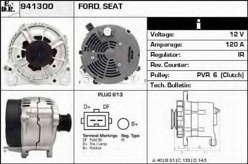 EDR 941300 - Генератор www.autospares.lv