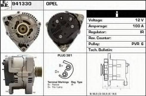 EDR 941330 - Генератор www.autospares.lv