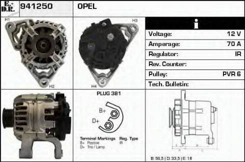 EDR 941250 - Ģenerators www.autospares.lv