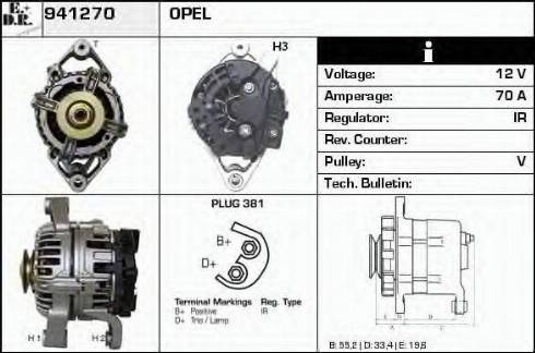 EDR 941270 - Ģenerators www.autospares.lv