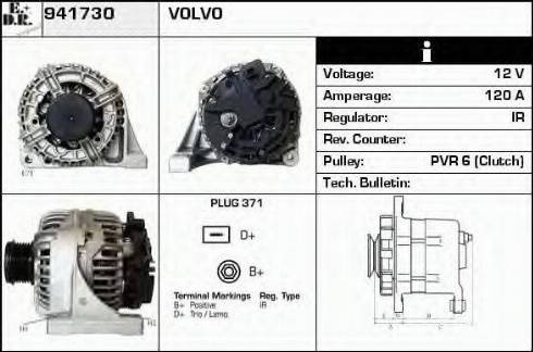 EDR 941730 - Генератор www.autospares.lv