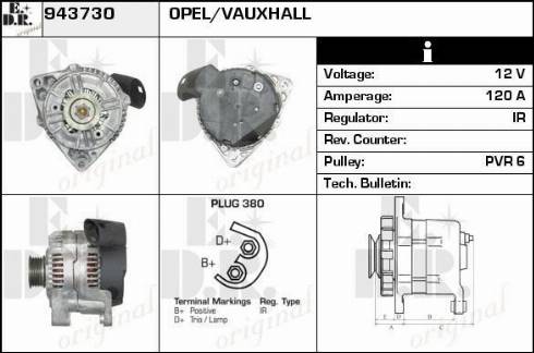 EDR 943730 - Ģenerators www.autospares.lv