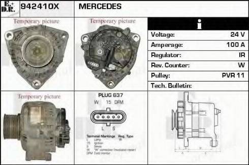 EDR 942410X - Генератор www.autospares.lv