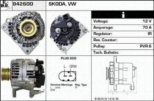 EDR 942600 - Генератор www.autospares.lv