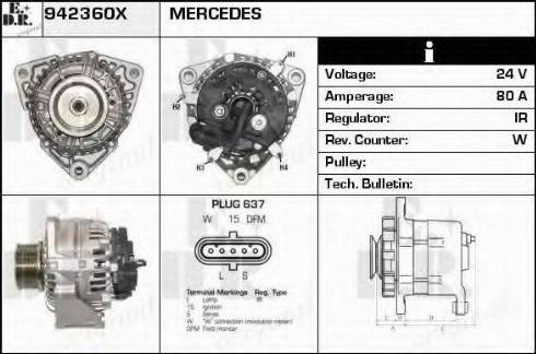 EDR 942360X - Ģenerators www.autospares.lv