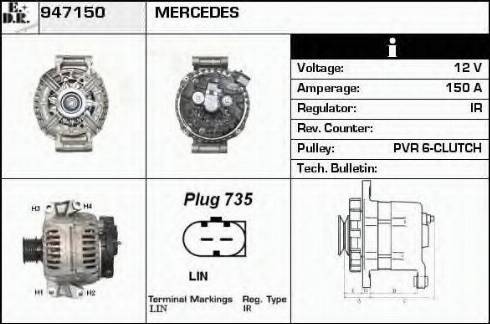 EDR 947150 - Ģenerators autospares.lv