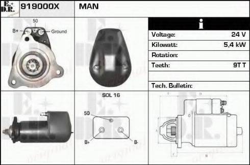 EDR 919000X - Starteris www.autospares.lv