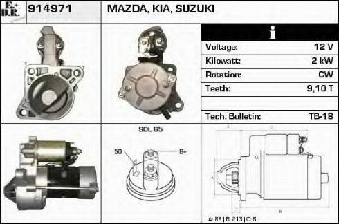 EDR 914971 - Starteris autospares.lv