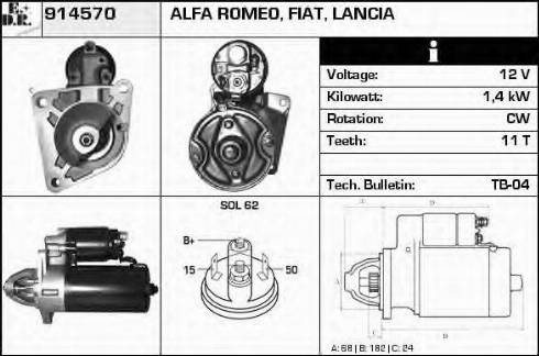 EDR 914570 - Starteris autospares.lv