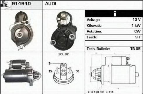 EDR 914640 - Starteris autospares.lv