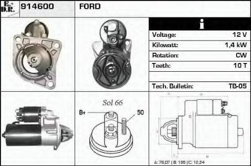 EDR 914600 - Starteris autospares.lv