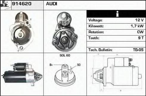 EDR 914620 - Starteris autospares.lv