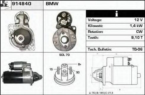 EDR 914840 - Starteris www.autospares.lv