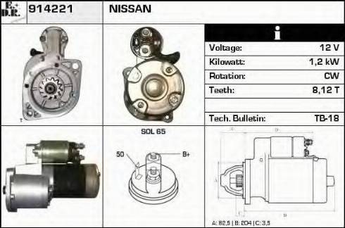 EDR 914221 - Starteris autospares.lv