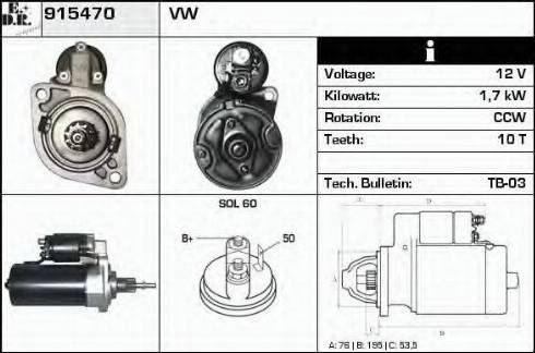 EDR 915470 - Starteris autospares.lv