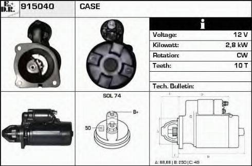 EDR 915040 - Starteris autospares.lv