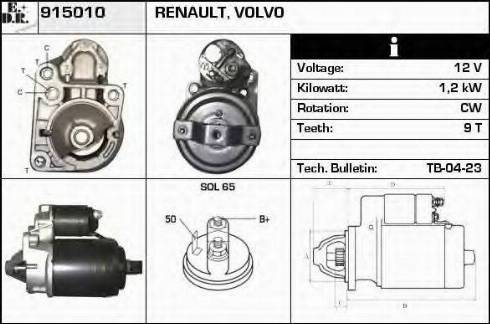 EDR 915010 - Starter www.autospares.lv