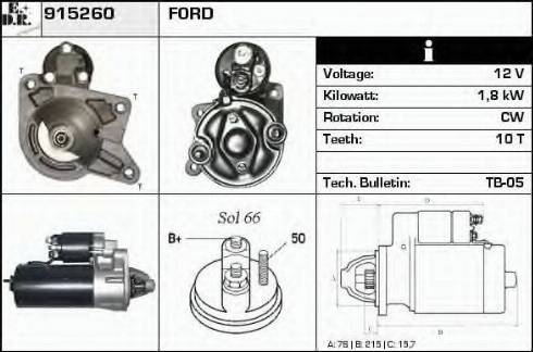 EDR 915260 - Starteris autospares.lv