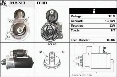 EDR 915230 - Starteris autospares.lv