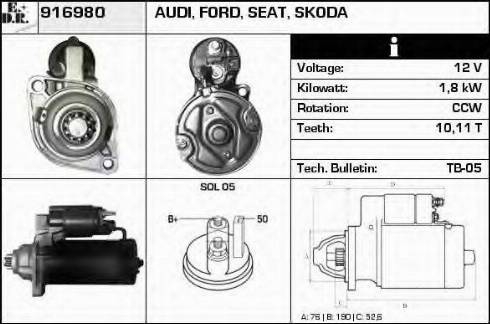 EDR 916980 - Starteris autospares.lv