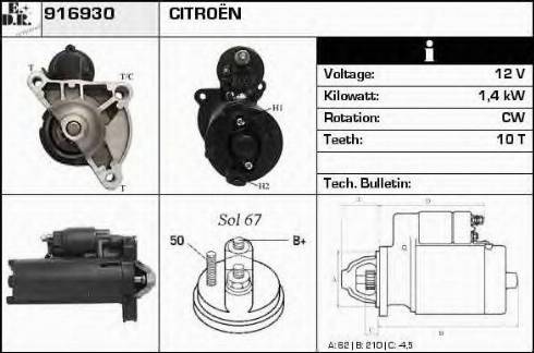 EDR 916930 - Starteris autospares.lv