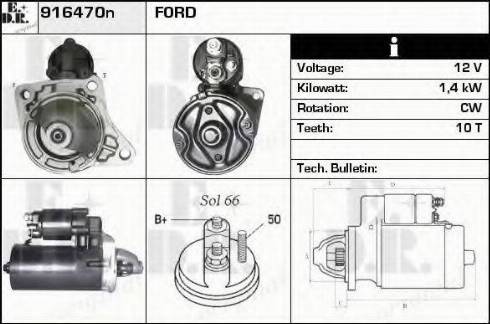 EDR 916470N - Starteris www.autospares.lv