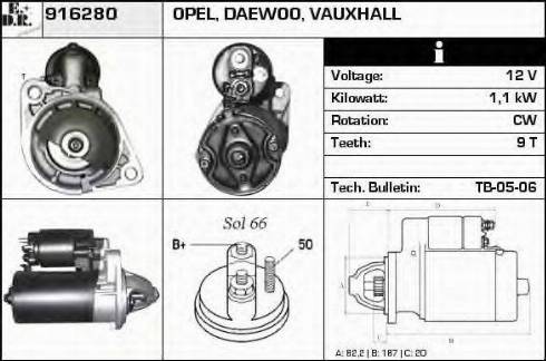 EDR 916280 - Starteris autospares.lv