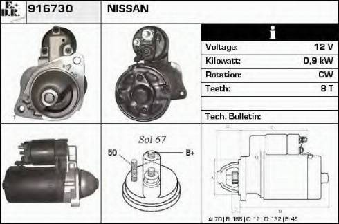 EDR 916730 - Starteris autospares.lv