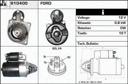 EDR 910400 - Starteris autospares.lv