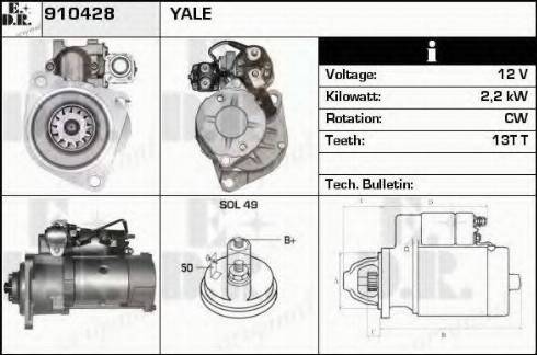 EDR 910428 - Starteris www.autospares.lv