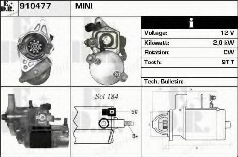 EDR 910477 - Starteris autospares.lv