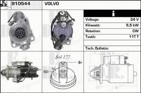 EDR 910544 - Starteris autospares.lv